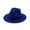Royal Blue, variant on Mightlink Vintage Solid Color Felt Wide Brim Bowler Fedora Hat Winter Floppy Women Cap