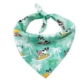 thumbnail image 2 of Travelwant Pet Summer Triangle Dog Bandana Hawaii Dog Bandana Flamingo Triangle Pet Bibs Reversible Dog Scarf Adjustable Washable Pet Kerchief, 2 of 7