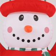 thumbnail image 3 of 8Ft Snowman Inflatable with Flashing Disco LED Lights, 3 of 6