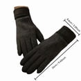 thumbnail image 2 of Uklsqma Faux Cashmere Winter Cycling Gloves for Men and Women | Soft Double-Sided Warmth | Touchscreen Compatible Fingertips | Rib-Knit Cuffs for Cold Protection | Comfortable Lined Gloves Fo, 2 of 3