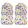 thumbnail image 2 of Sigee Doodle Fruits for Universal Car Seat Covers, Premium Car Seat Protector Set for Cars, SUVs, Trucks, 2 of 5