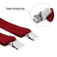 thumbnail image 2 of Buyless Fashion Mens 2 Pack Suspenders - 48" Elastic Adjustable Heavy Duty 2" Wide - X Back - 5116-2-Red, 2 of 7
