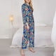 thumbnail image 3 of Balery Cute Popcorn Conjunto de Pijama con Estampado para Mujer, Conjunto de Dos Piezas con Manga Larga, Ropa de Dormir Suave con Bolsillos, Pijamas Cómodos-Medium, 3 of 7