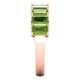thumbnail image 4 of 2.61 ctw Wedding Band for Women - 18K Rose Gold Natural Peridot Stackable Eternity Ring, 4 of 6