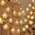 thumbnail image 6 of [Glam LED Christmas Lights] 1pc Glam LED Christmas Snowflake String Lights | Angel Theme Holiday Decor, Battery Powered, Switch Control | for Party, Home, Room, Festive Decorations, 6 of 11