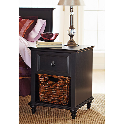 Better Homes and Gardens Bailey Lane Nightstand, Black