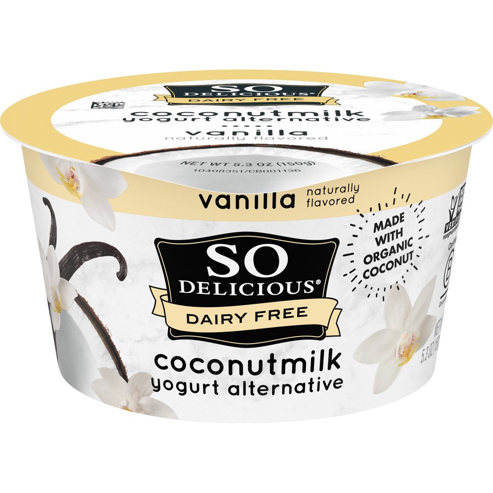 So Delicious Dairy Free Vanilla Coconut Milk Yogurt, 5.3 Oz. Walmart