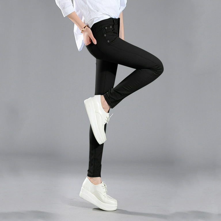 ZHAGHMIN Straight Leg Dress Pants For Women Women High Rise Fashion Jean  Classic Solid Color Ankle Jeans Casual Regular Tight Fitting Jeans Dress  Casual Pants For Women Sweat Pants Women Casual Loos 