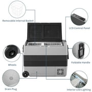 Alpicool Dual Temperature Control 12 V Corded Electric Top-Freezer Refrigerators, 63 Quart
