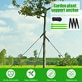 thumbnail image 3 of JTWEEN 3Pcs Tree Stake Kit Support for Leaning Tree 12inch Young Tree Staking Anchor Kits with Stakes Tree Straps Rope Sapling Tree Stake Support Reusable Garden Tree Stake for Garden Plant Fix, 3 of 10