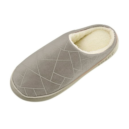 

Qufokar Men Bedroom Slippers Slippers For Men Men Slippers Autumn And Winter Fashion And Comfortable Home Indoor Warm Thick Bottom Soft Non Slip