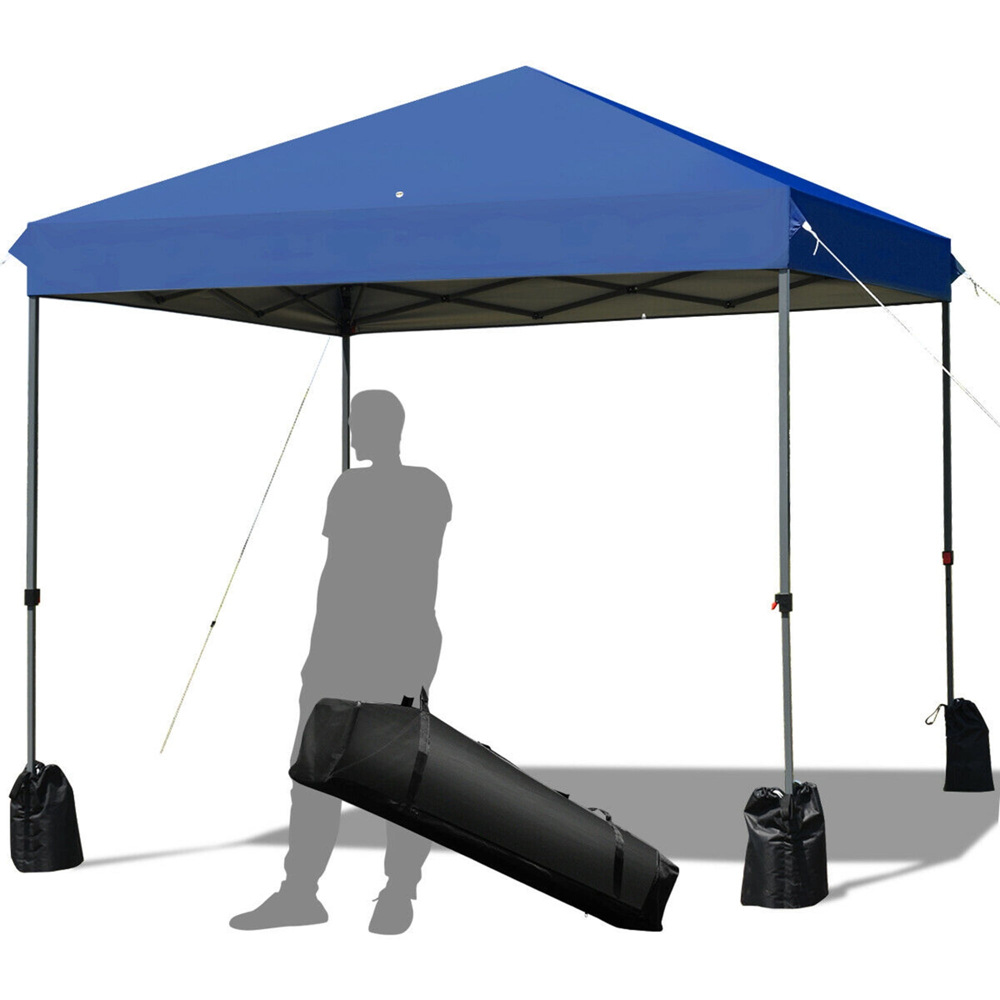 White ABCCANOPY 10X10 Canopy Tent Compact Pop up Canopy Commercial Tents Instant Shelter with Wheeled Carry Bag