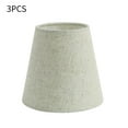 thumbnail image 2 of 3 Pcs Abat-Jours en Tissu pour Lampe de Table Ou de Sol, Lin, 2 of 9