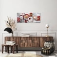 thumbnail image 4 of Abstract Circle Wall Art ART -Circle Line, Red and White Canvas Prints Abstract Canvas Wall Art 12"x16" x 3 Pieces, 4 of 10