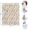 thumbnail image 4 of Beige Dinosaurs Birds Pattern Blanket,Comfortable Soft Flannel Throw Blanket,All Season,Warm Lightweight Blankets for Sofa Bed Couch Living Room Chair,30"x40", 4 of 4