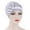 Gray, variant on Awdenio Beanies Hats Women India Hat Patchwork Braid Muslim Ruffle Chemo Hat Beanie Wrap Cap