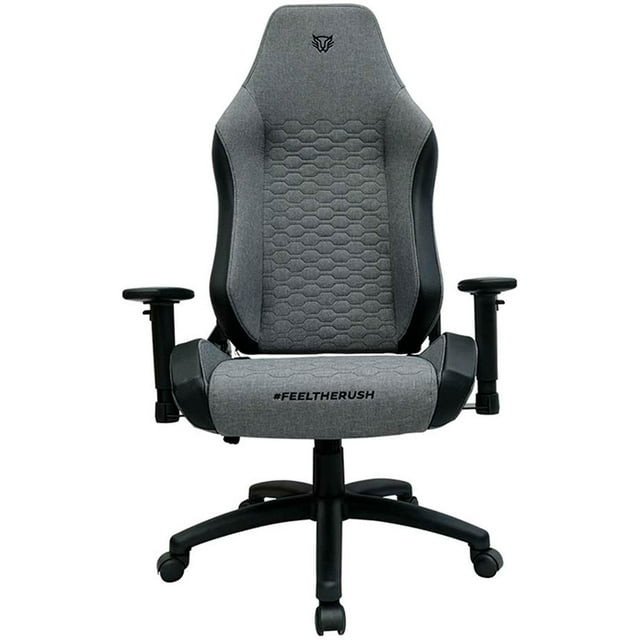 Silla Gamer BALAM RUSH THUNDER NEAT Reclinable 180° 120kg Reposabrazos 2D Gris BR-938228