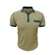 thumbnail image 4 of Blusa y camisa de manga corta con cuello vuelto para hombre, estilo casual, de color liso, con solapa, mangas, cuello redondo, botones y bolsillo., 4 of 7