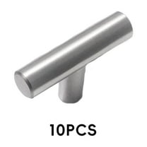 LAMIRO 10Pcs Kitchen Cabinet Knobs Sleek Nordic Design Adds Elegance to Any Room Cabinet Knobs Silver