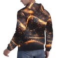 thumbnail image 6 of Naloa Abstract Glowing Wave Pattern Men's Casual Hooded Collar Drawstring Hoodies Pullover Sweatshirts Casual Long Sleeve Shirts-4X-Large, 6 of 7