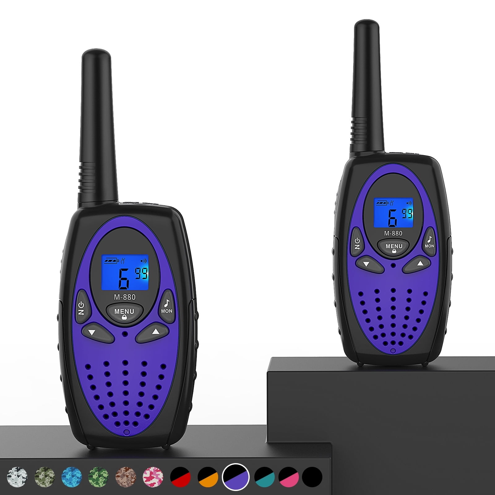 WisHouse M880 Walkie Talkies 2 Pack Purple photo 1