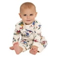 thumbnail image 2 of Mickey and Friends Baby Allover Print Romper with Long Sleeves, Sizes 0/3M-24M, 2 of 7