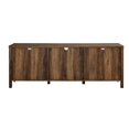 thumbnail image 2 of Arthur 70" MDF Industrial Farmhouse Sliding Mesh Door TV Stand - Rustic Oak, 2 of 8