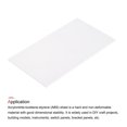 thumbnail image 3 of ABS Plastic Sheet 7 Inch x 4 Inch x 0.12 Inch ABS Styrene Sheets White, 3 of 6