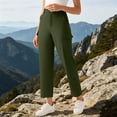 thumbnail image 2 of Edvintorg Womens Cargo Pants with Pockets High Waisted Hiking Trouser Outdoor Casual Athletic Pant Clothes Women Army Green S-2XL, 2 of 8