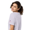 thumbnail image 3 of Destructive Therapy Women’s Boxing graphic organic ribbed neck t-shirt (Lavender, M), 3 of 4