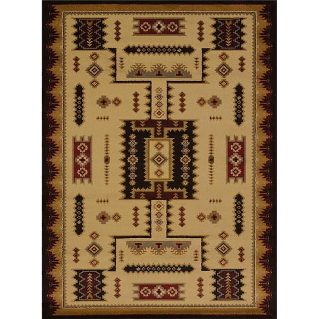 United Weavers 750 01815 28 1 Pi 11 Po x 7 Pi 4 Po Affinité Coltan Runner Rug&44; Ivoire