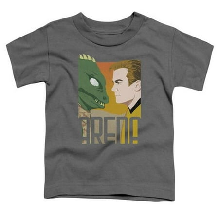 

Trevco Star Trek-Arena - Short Sleeve Toddler Tee - Charcoal- Small 2T