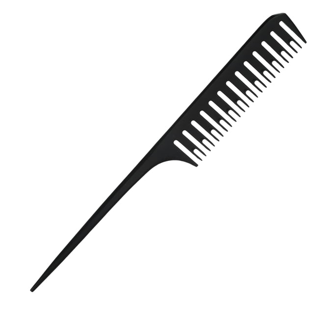 Peine de cola de rata Unique Bargains, peine de punta larga, peine de plástico para peinados para mujeres y hombres, ancho de diente de 0.1"