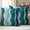 blue-green, variant on Green Ombre Outdoor Waterproof Pillow Covers, Abstract Art Moire Ocean Waves Decorative Rectangle Throw Pillowcase Sofa Cushion Sham for Patio/Couch/Chair, 20"x12" 2 Pack