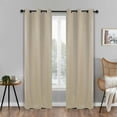 thumbnail image 5 of Superior Zuri Blackout Curtains, Grommet Header, Set of 2, 42" X 108", Ivory, 5 of 5
