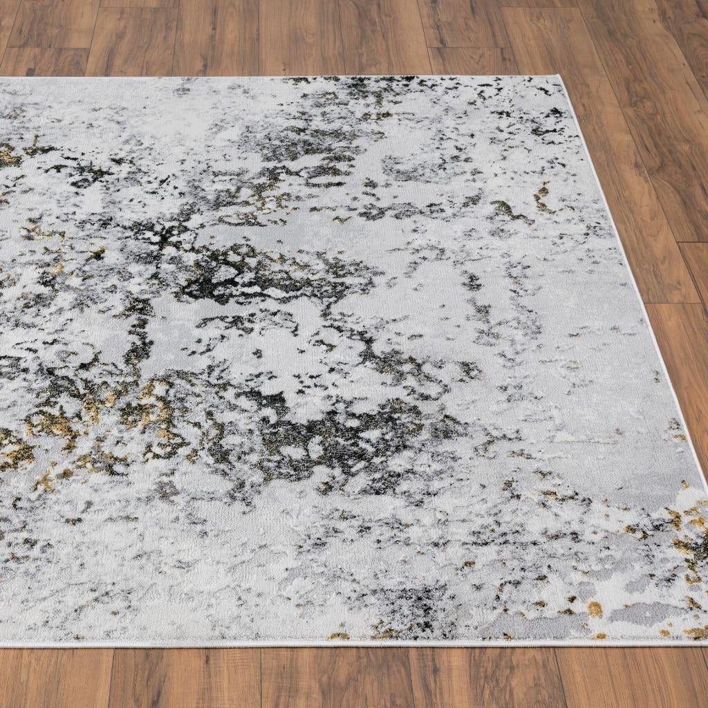 Luxe Weavers Modern Abstract Design Anthracite 8x10 Area Rug for Bedroom or Living Room