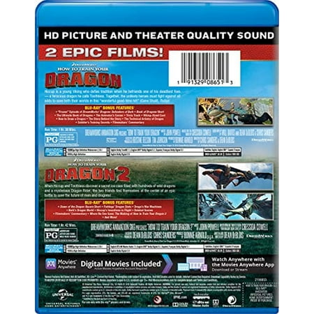 How to Train Your Dragon 1 & 2 [Includes Digital Copy] [Blu-ray]