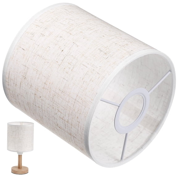 SWETRACE 1Set Metal Linen Cloth Round Shape Lampshade for Chandelier Rustic Style Homeowners Living Room