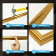 thumbnail image 5 of Pre-Cut Wall Molding Set of 6 pcs, Ready-to-Assemble Wainscoting Panels for Interior Wall Décor Living Room Bedroom Accent Wall - Installed with Glue, 3 Top 3 Bottom, Antique Gold, 5 of 18