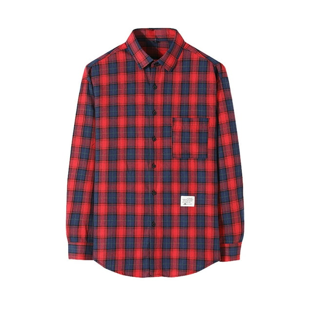 Nouvelle Mode Décontractée Veste Décontractée en Mouton pour Hommes Chemise en Velours Côtelé à Manches Longues Col Rabattu Blouse & Chemise