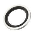 thumbnail image 1 of Unique Bargains G1/2 Carbon Steel Nitrile Rubber Bonded Sealing Washers, 5 Pack, 1 of 5