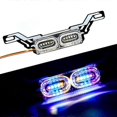 thumbnail image 2 of Motorcycle DRL Strobe Brake Lamp LED Flash Stop Light Flow RGB Colorful LED License Plate Tai Police Warning Day Light DC 12V, 2 of 5