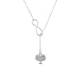 thumbnail image 2 of Delight Jewelry Silvertone Tree of Life Silver tone Elegant Infinity Lariat Necklace, 2 of 4