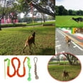 thumbnail image 2 of Dsscvnef Dog Teeth Grinding Outdoor Tug of War Knotted Rope Tree Bungee Dog Toy Outdoor Tree Stump Rope Toy Dog without Stuffing and Squeaker Dog Easter Big Dogs, 2 of 9