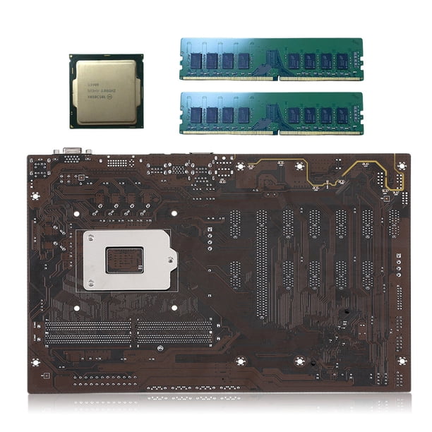 Matsuzay Placa base de computadora de velocidad rápida DDR4 LGA1151 placa de minería 4 pines 24 pines puerto de alimentación piezas de actualización Kits de mantenimiento de impresoras No.03