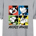 thumbnail image 3 of Disney - Mickey Colorblock Grid - Women's Oversized T-Shirt, 3 of 5