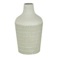 thumbnail image 6 of DecMode 13" Textured White Metal Vase, 6 of 7