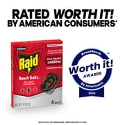 RAID® Double Control Large Roach Baits, 4 Count