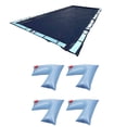 thumbnail image 1 of Swimline 16x32 Ft Winter Pool Cover + 4-Pack of Corner Water Tube Cover Weights, 1 of 3