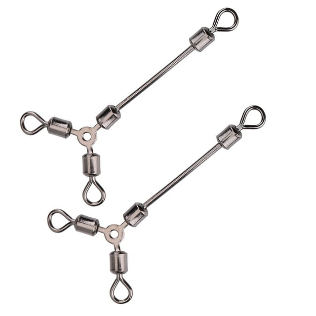 Lote giratorio rodante anzuelo de pesca duradero en forma de Y barril rodante pesca para conectores accesorio de aparejos para pesca marina/fresca para aparejos de pesca ANGGREK Otros